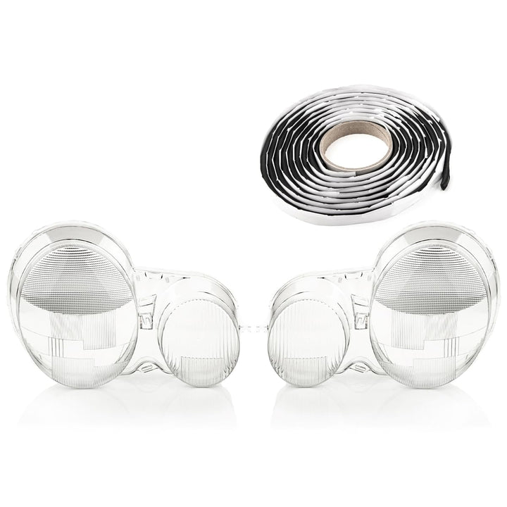 LST 2x Scheinwerferglas Streuscheibe Frontlicht Abdeckung Halogen Xenon links rechts Set kompatibel