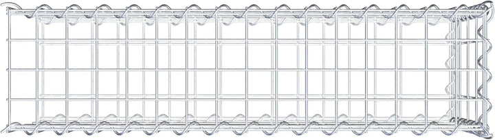 GABIONA - Gabione 80 x 40 x 20 cm - Anbau-Korb Typ 2 (ohne Stirngitter) - Verzinkter Steinkorb mit M
