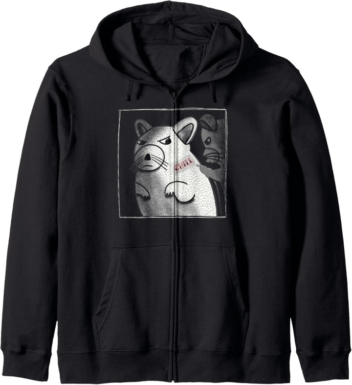 Coole lustige Chinchilla-Grafik Kapuzenjacke