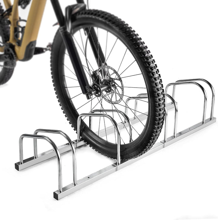 KADAX Fahrradständer für 4 Fahrräder für Boden oder Wandmontage, Fahrradhalter aus verzinktem Stahl