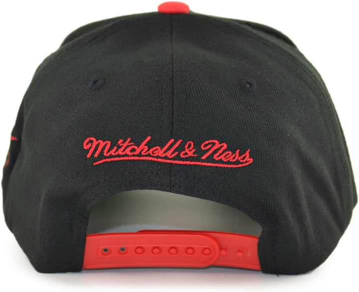 Mitchell &amp; Ness NBA Shredder Stretch Snapback Cap Philadelphia 76ers Black/red