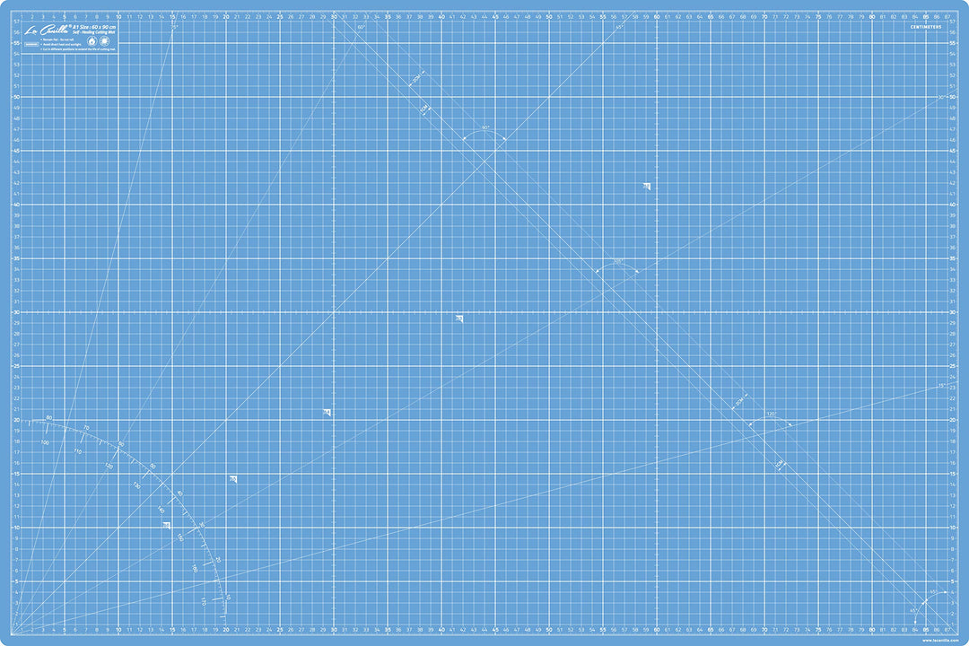 La Canilla Schneidematte A1 Selbstheilend (60x90 cm - 36x24") Cutting Mat Schneideunterlage für Bast