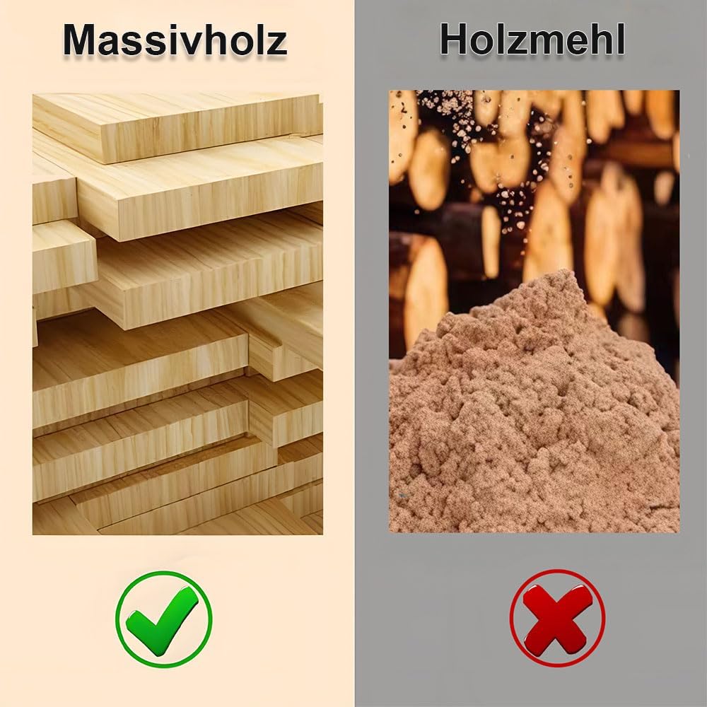 WC-Sitz aus Massivholz – Kiefer, mit Absenkautomatik, Schnellverschluss &amp; Easy-Clean, Soft-Touch – P