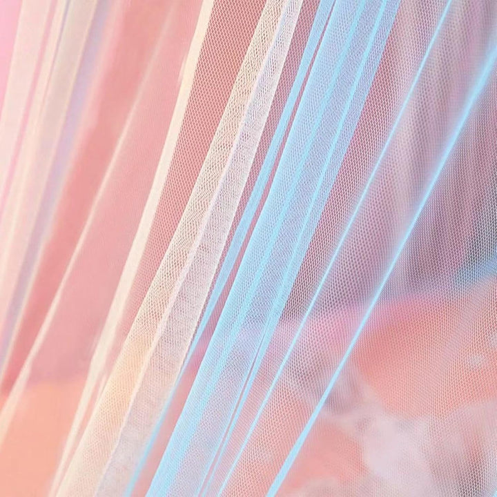 Mädchen Bett Baldachin Prinzessin Regenbogen Niedliches Atmungsaktives | Spielzelt und Schlafzimmerd