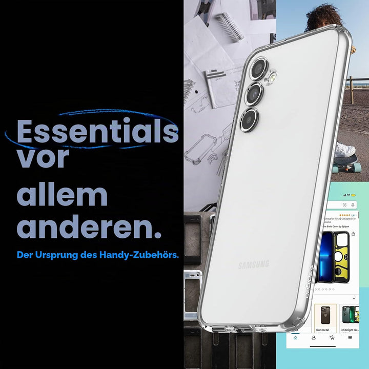 Spigen Liquid Crystal Designed for Galaxy A54 5G case (2023) - Crystal Clear Kristallklar, Kristallk