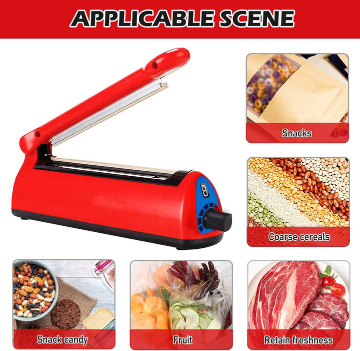 Heisssiegelgerät Folienschweissgerät 300mm, Folienschweissgerät, Impulse Heat Bag Sealer, Bag Sealer
