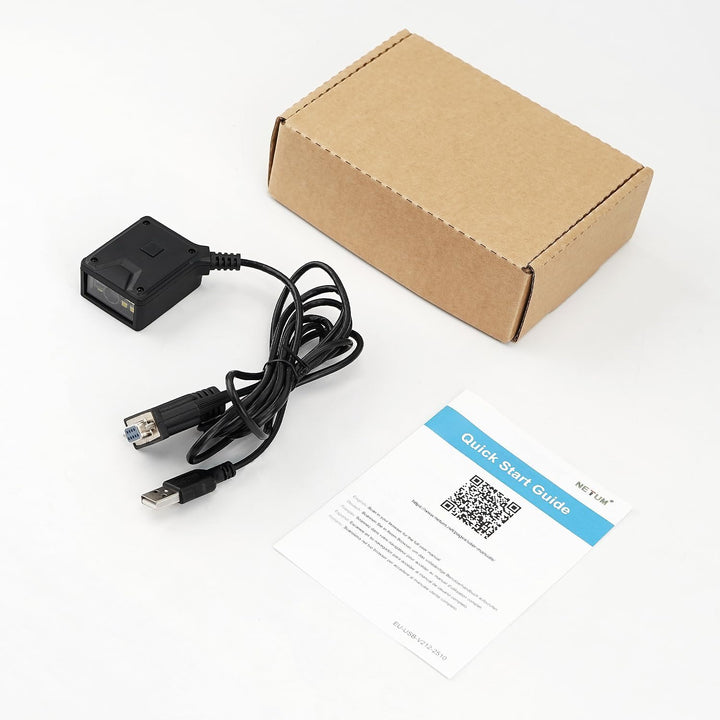 NetumScan RS232 Barcodescanner kabelgebunden für 1D/2D Codes Industrie POS