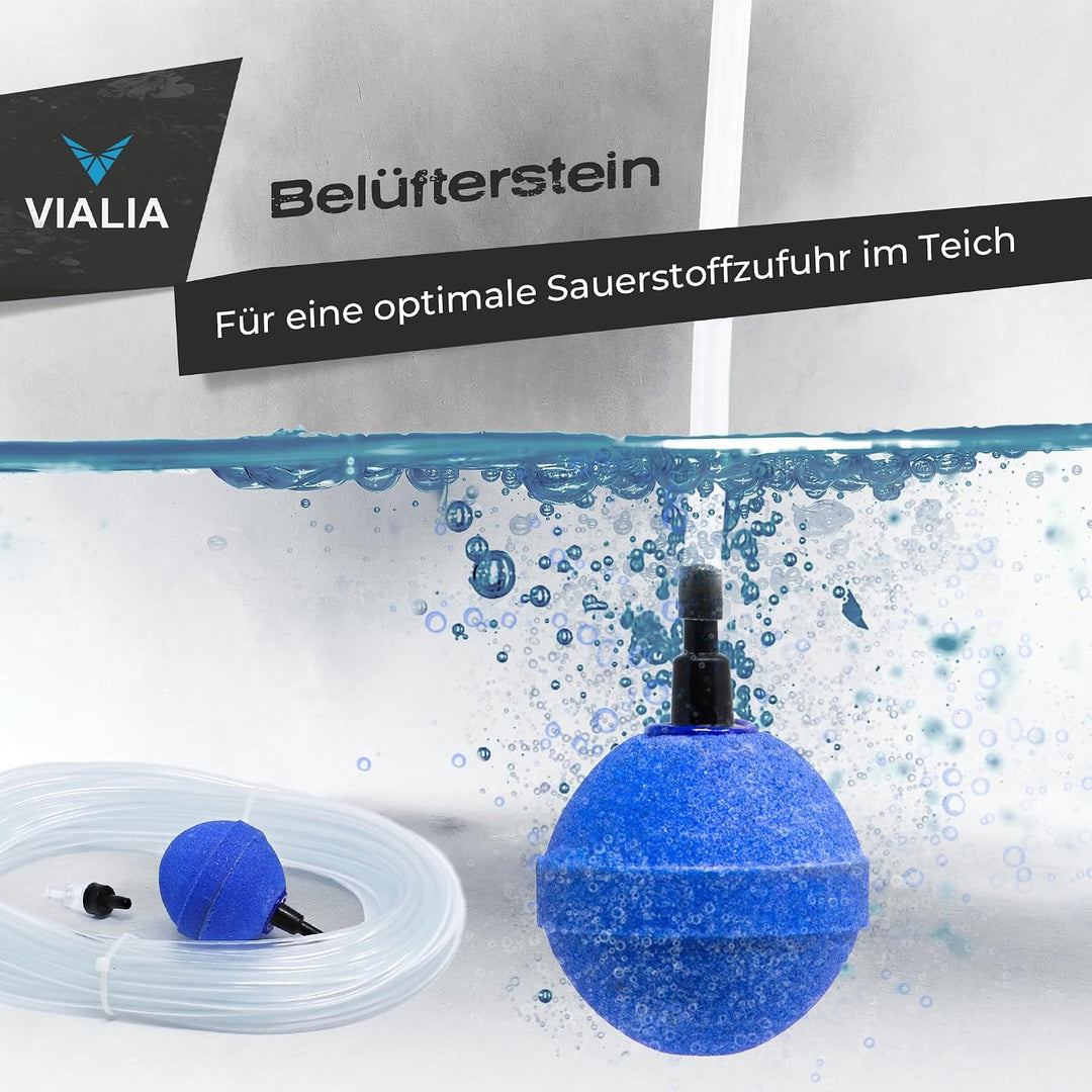 Eisfreihalter Gartenteich Komplettset 9601 | mit 2W Belüftungspumpe &amp; 40cm Styropor Schwimmkörper |