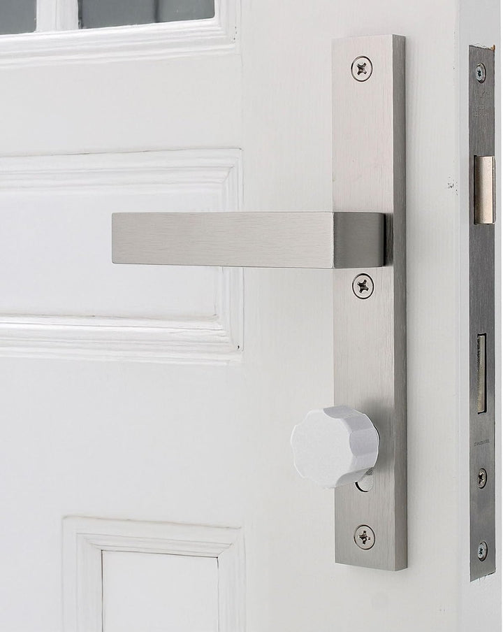 ToniTec Knaufzylinder TEC440 by ABUS Schliesszylinder mit EasyTurn grosser Knauf weiss Zylinderschlo