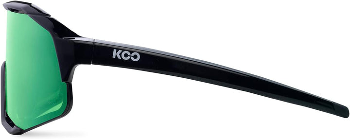 KOO Demos Sunglasses I Performance Eyewear for Road, MTB Cyclists &amp; Cyclocross Sports Schwarz / Grün