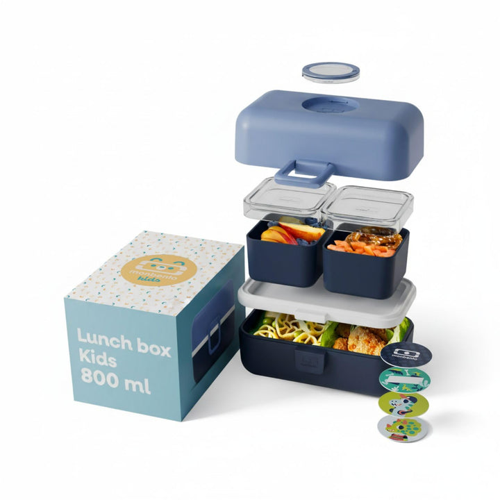 monbento - Kinder Lunchbox MB Tresor Infinity - Bento Box mit 3 Fächern - Ideal für Mittagessen oder