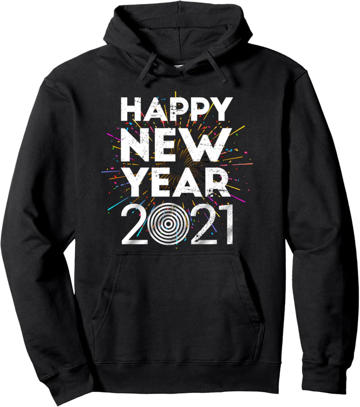 Frohes Neues Jahr 2021 Konfetti Party Geschenk Silvester Pullover Hoodie