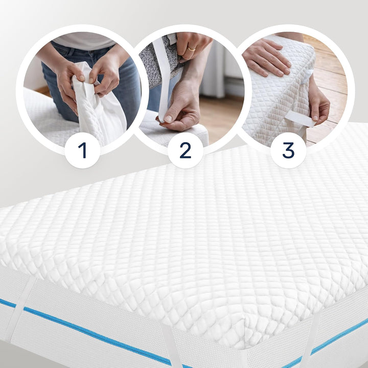Dailydream viscoelastischer Matratzentopper „Royal“ mit Memory Foam Effekt, 140x200x7cm 7cm hoch