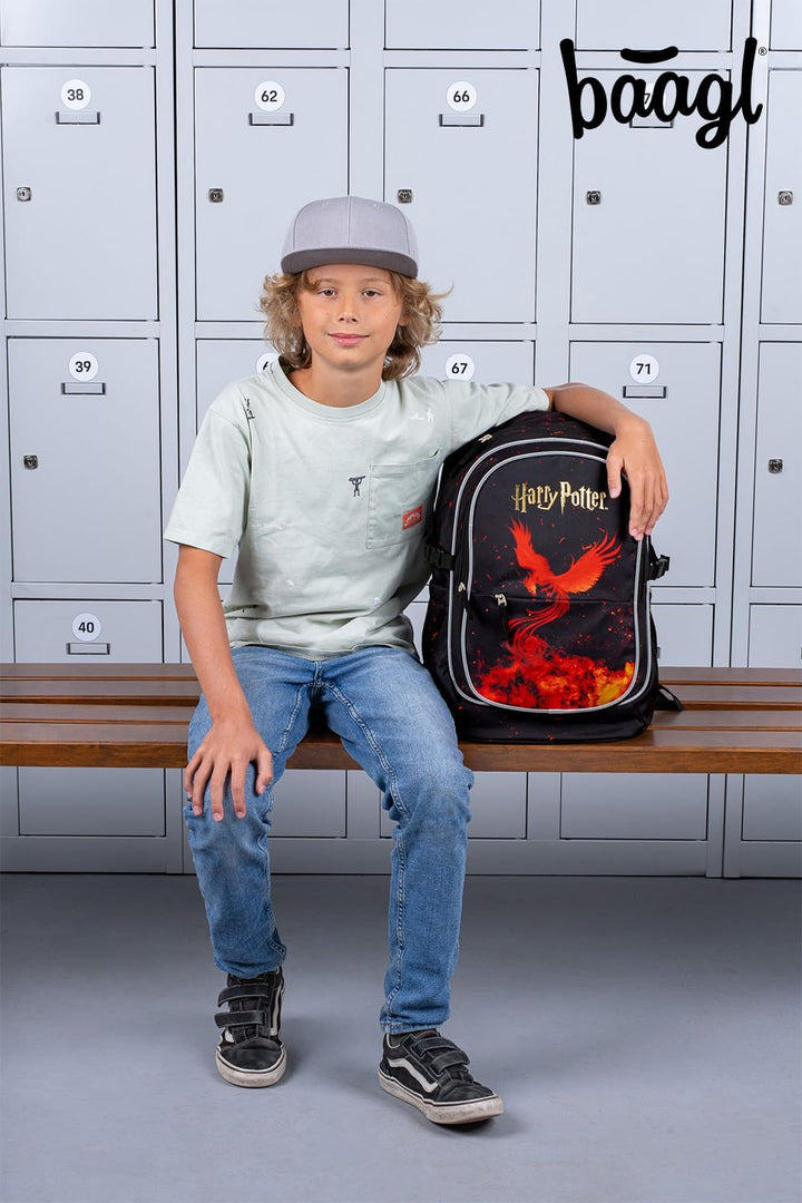 Baagl Schulrucksack Set Jungen Mädchen 3 Teilig, Schultasche für Grundschule Volksschule, Grundschul