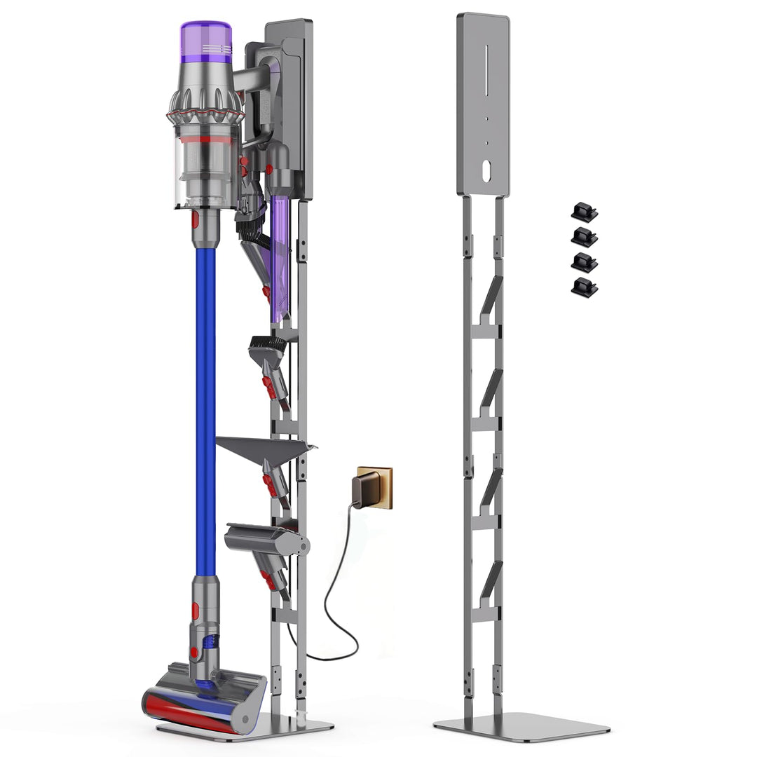 Robuster Vakuumständer aus Karbonstahl für Dyson - Wandmontiertes platzsparendes Design, kein Bohren
