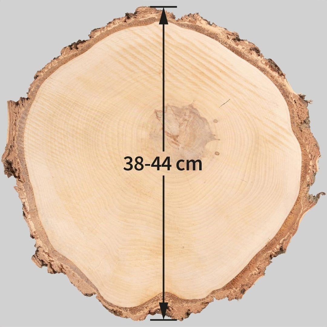 Grosse Holzscheibe in 40 cm (38-44cm) Durchmesser für DIY Basteln und Dekorieren - 1 Stück runde Bir