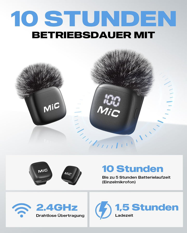 Handy Mikrofon Mini für iPhone Android und PC,für TikTok,Interview