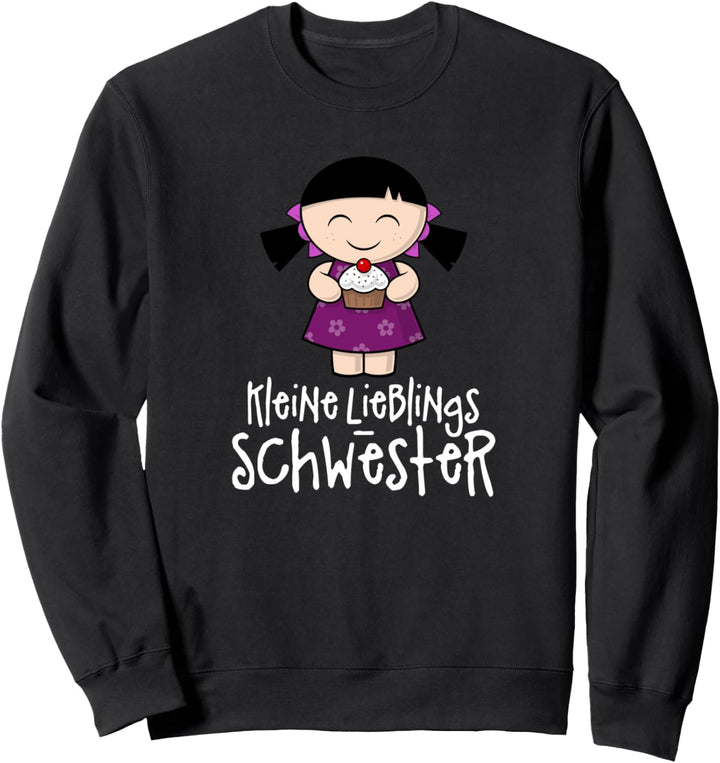 Kleine Lieblingsschwester - Cupcake Girl Grosse Schwester Sweatshirt