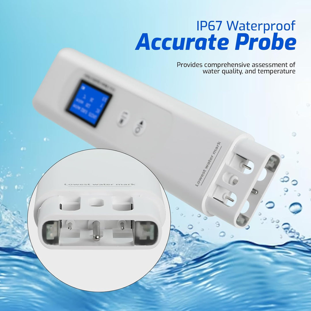 Multiparameter 9-in-1 Wasserqualitäts-Tester-Stift COD TOC UV275 TDS EC Salinity Härte SG Temp-Meter