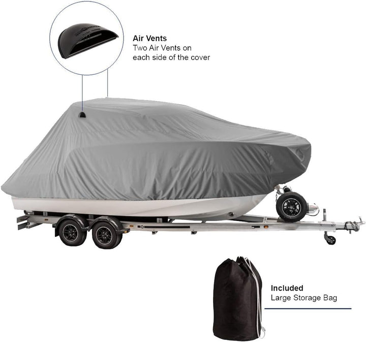 Oceansouth Abdeckung für Quicksilver 855 Activ Cruiser Schwarz, Schwarz