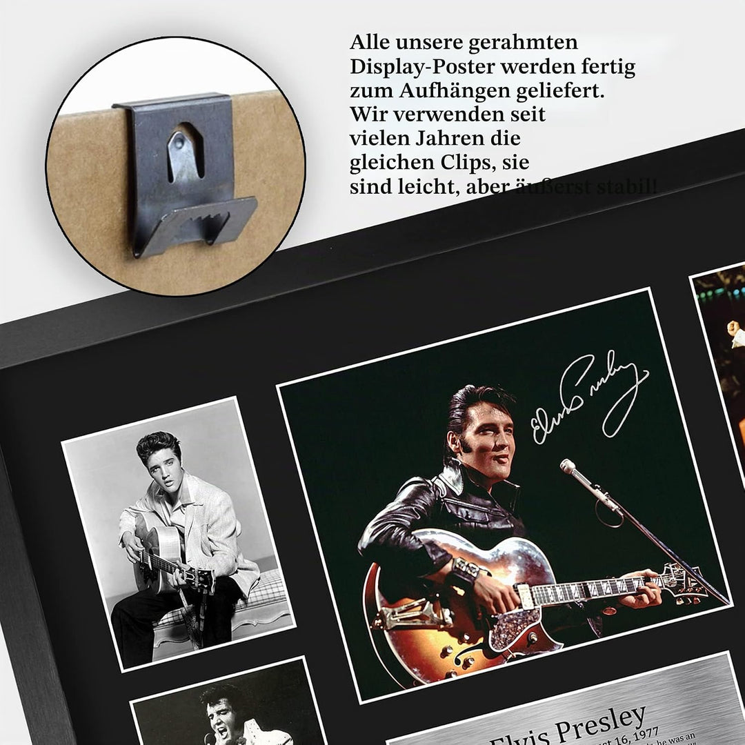 HWC Trading FR A3 Elvis Presley Musician The King Geschenke Gedruckt Signiert Autogramm Bild Für Mus