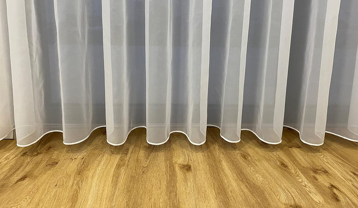 Fertiggardine weiss Store (Breite 120 cm Länge 240 cm), Breite 120 cm Länge 240 cm