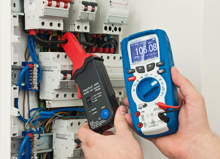 PeakTech P 4250 4250 - Stromzangen-Adapter für Multimeter bis zu 60 in AC/DC mit 4 mm Steckern - CAT