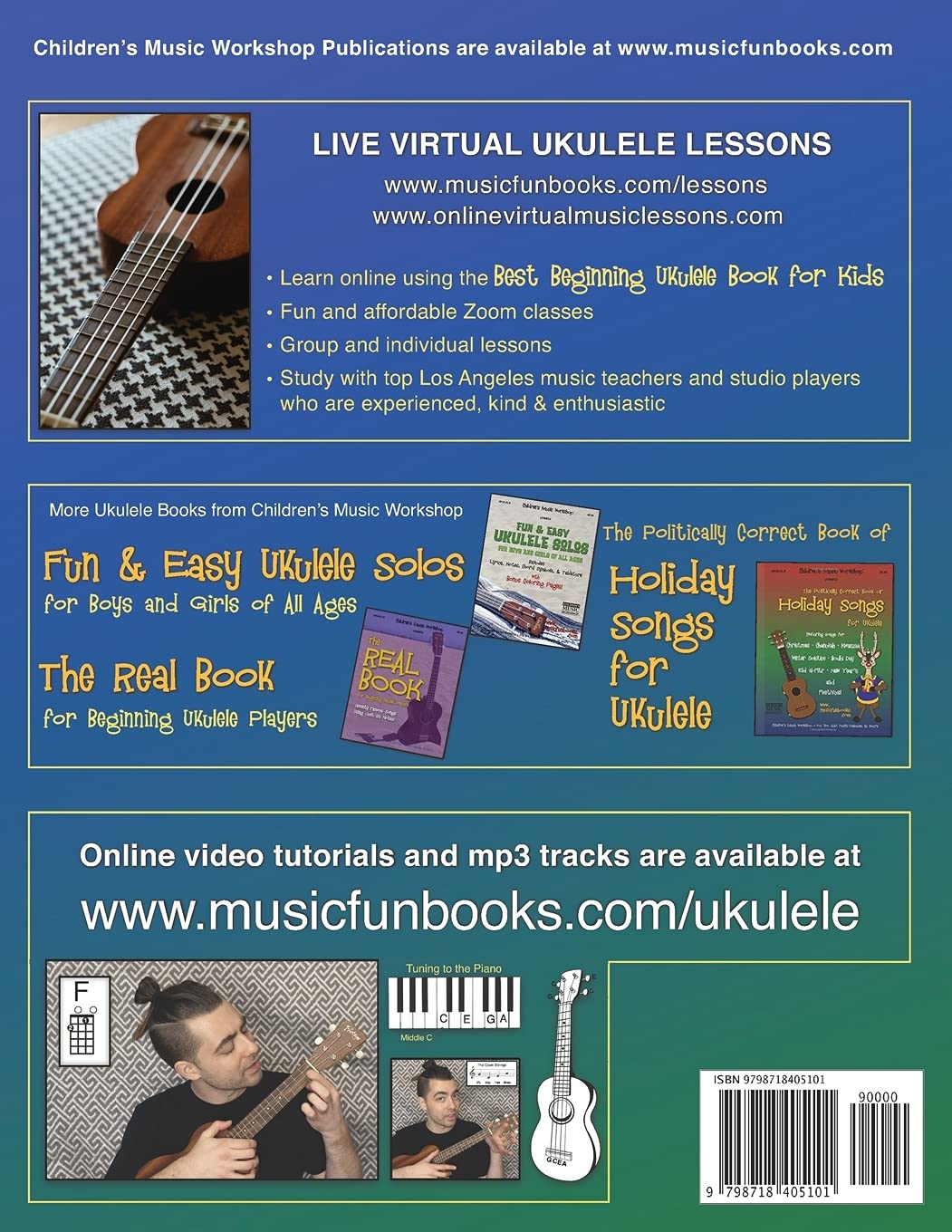 Best Beginning Ukulele Book for Kids: Easy learn how to play ukulele method for beginner students an