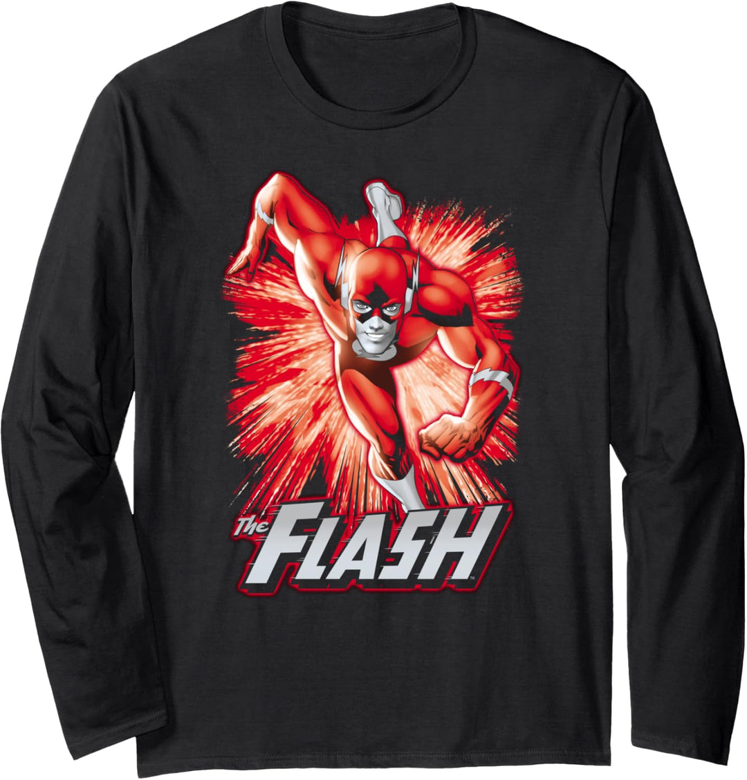 The Flash Flash Red &amp; Gray Langarmshirt