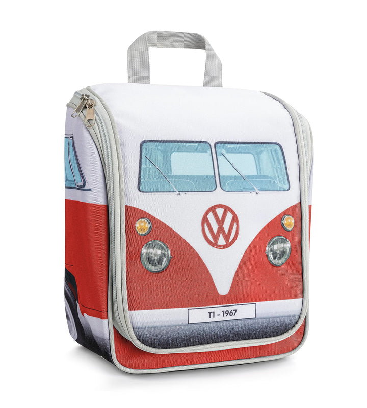 BRISA VW Collection - T1 Bulli Bus Reise-Kulturbeutel zum Aufhängen | Volkswagen Kulturtasche Kosmet