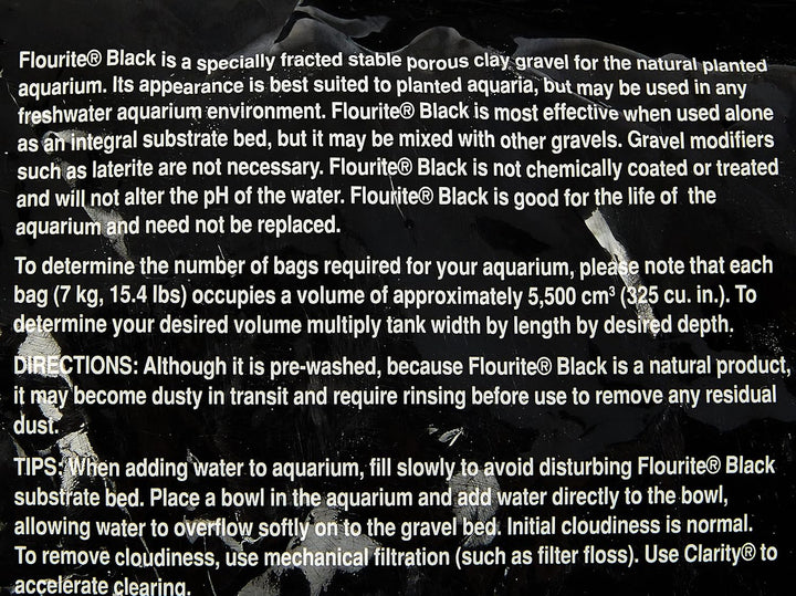 Seachem Flourite schwarzer Tonkies – Stabiler, poröser und natürlich bepflanzter Aquariumsubstrat, 7