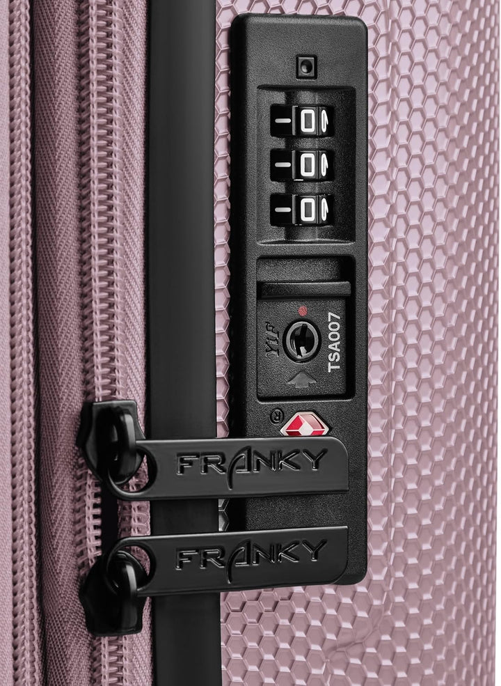 Franky Munich 4.0 Koffer gross | Hartschalen Trolley mit 4 Rollen, Kreuzpackgurt, arretierbarer Grif