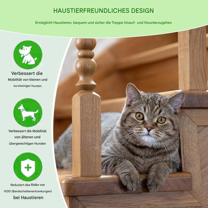 Pet Ramp | Hundetreppe Für Bett - Hilfe für verletzte und ältere Haustiere und Katzen mit rutschfest