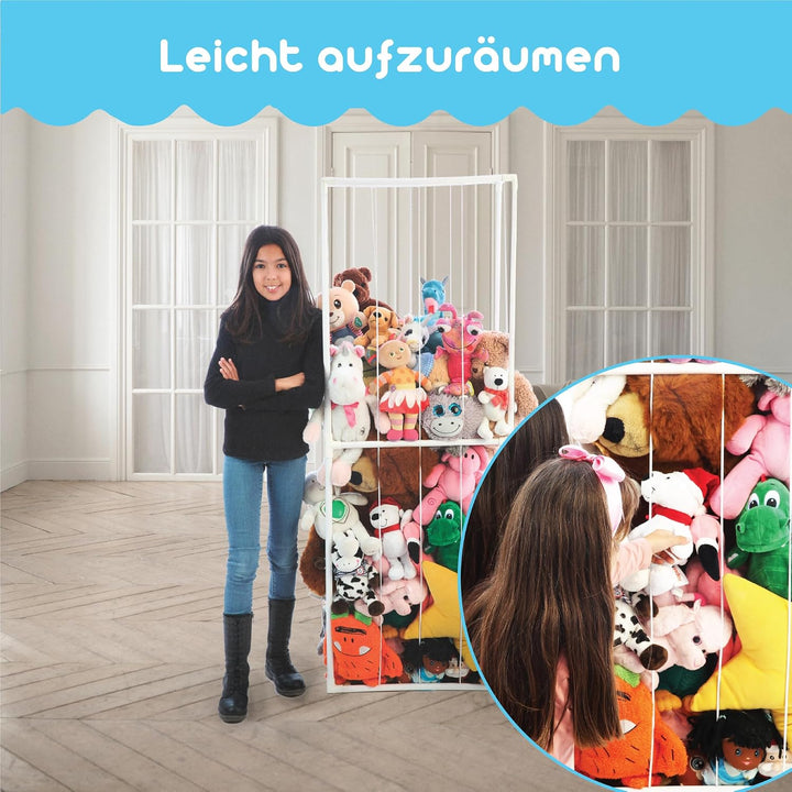 Kuscheltier Aufbewahrung Möbel leicht &amp; mobil, platzsparend im Kinderzimmer, dekorative Einrichtung,