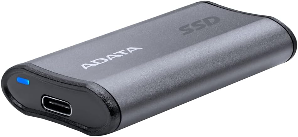 ADATA SE880 512 GB SSD, grau, USB-C 3.2 Gen 2x2 (20 Gbit/s) 500GB, 500GB