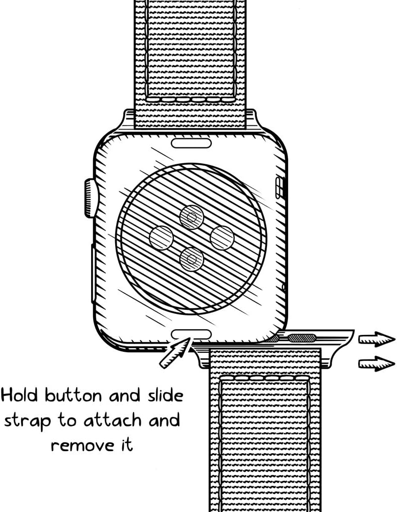 Archer Watch Straps - Uhrenarmbänder aus Hochwertigem Genarbtem Leder für Apple Watch Braun 40/41/42