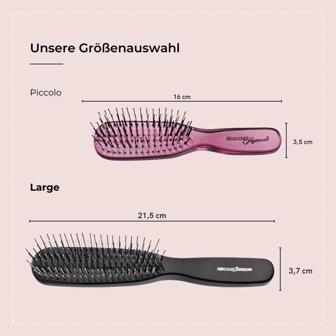 Hercules Sägemann - 8213 Zauberbürste | Haarbürste ohne Ziepen | Haar-Entwirrbürste für Damen und He