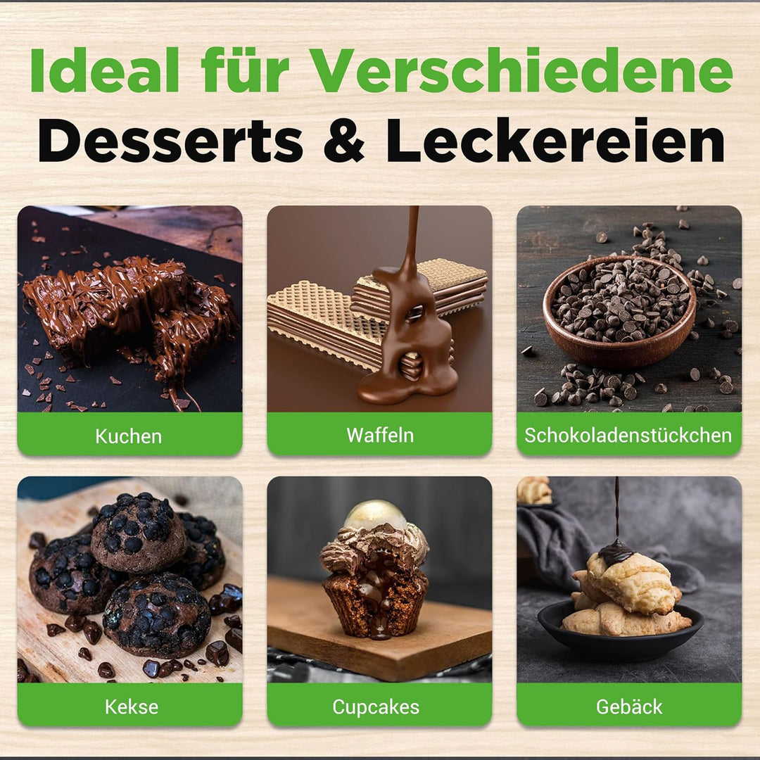 NutriChef Schokoladenfondue-Set – elektrischer Schokoladenschmelzer, Schokoladenfondue