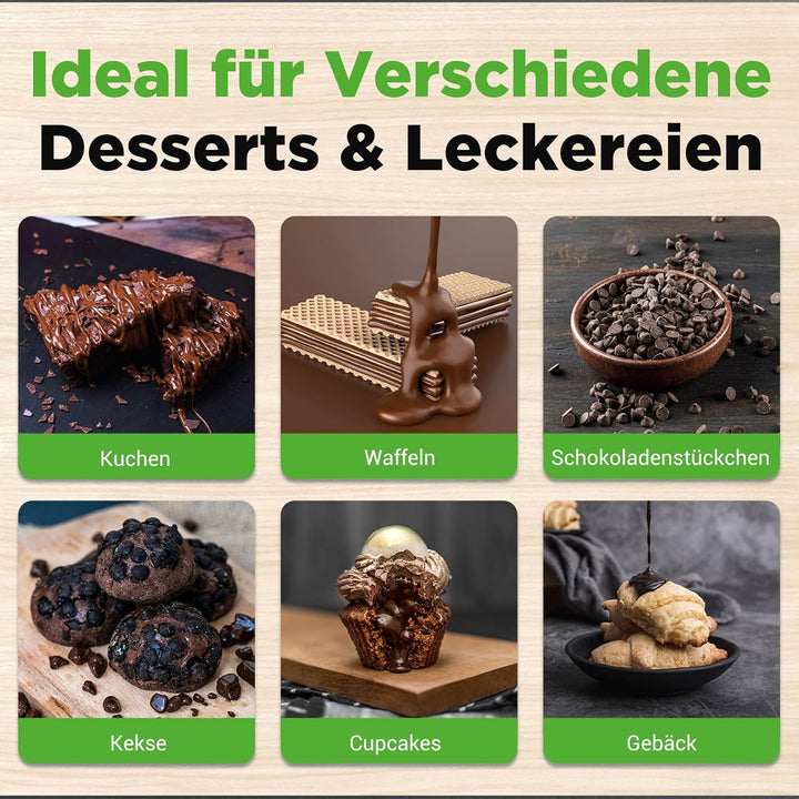 NutriChef Schokoladenfondue-Set – elektrischer Schokoladenschmelzer, Schokoladenfondue