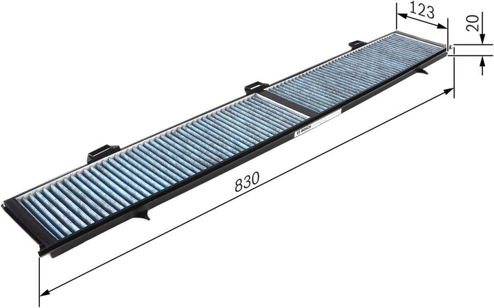 Bosch A8508 - Innenraumfilter Filter+ Antibakterielle Innenraumfilter, Antibakterielle Innenraumfilt