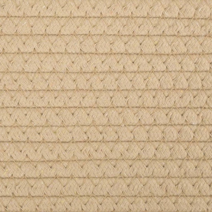 vidaXL Aufbewahrungskörbe 2 Stk. Beige und Weiss Ø28x28 cm Baumwolle Beige 28 x 28 cm, Beige 28 x 28