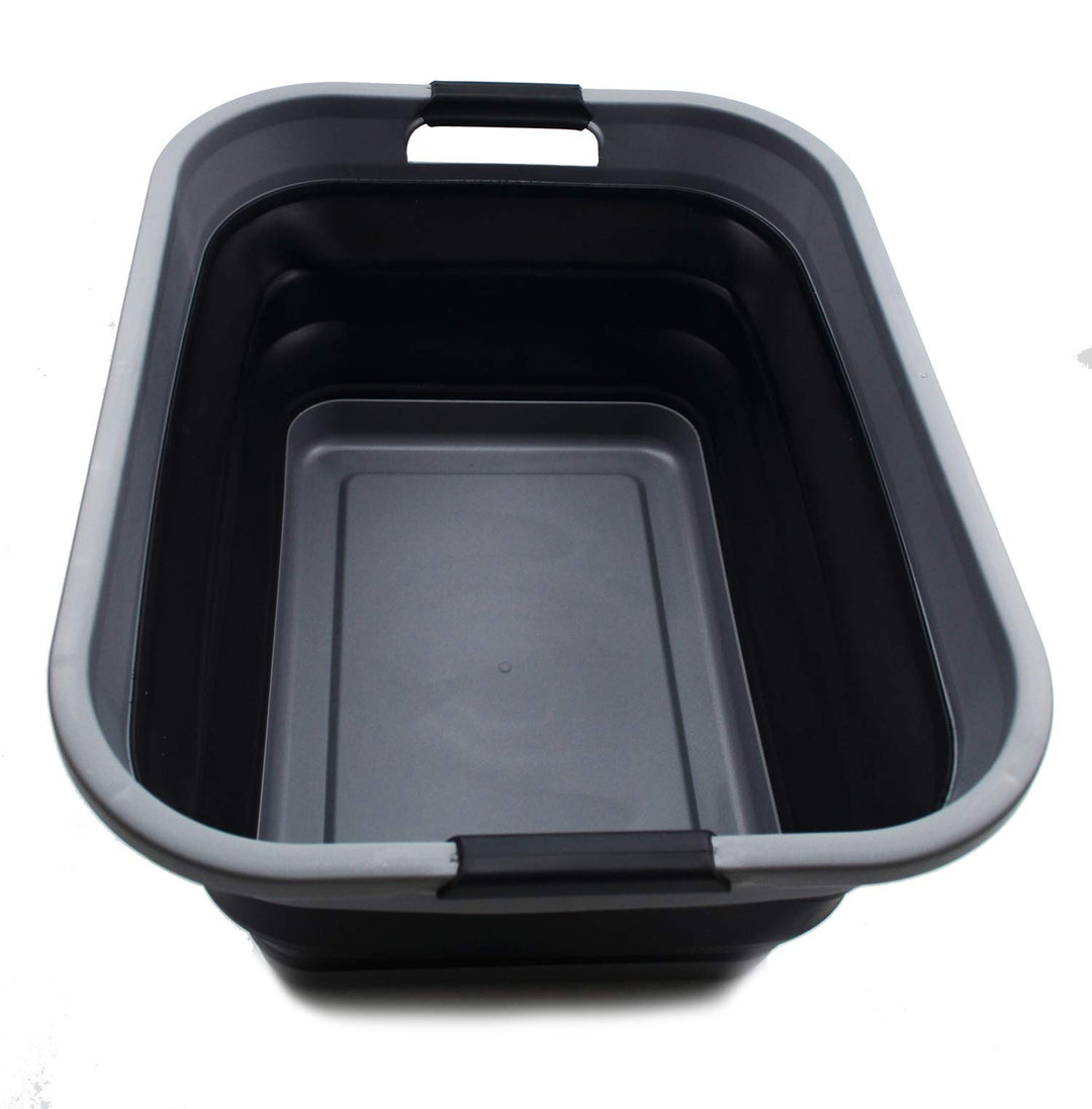 SAMMART 41L (2.5 Gallons) Collapsible Plastic Laundry Basket - Foldable Pop Up Storage Container/Org