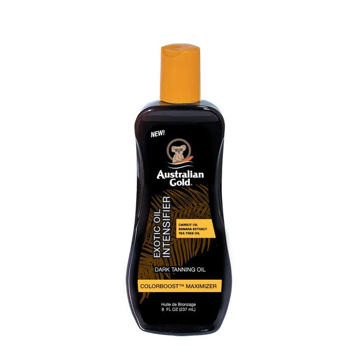 Australian Gold Dark Tanning Exotic Oil Spray, 10295, 1er Pack (1 x 0.237 l) &amp; Moisture Lock Tan Ext