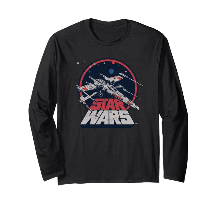 Star Wars X-Wing Starfighter Vintage Langarmshirt