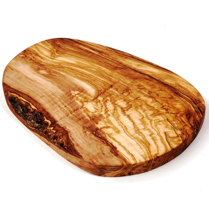 DAS OLIVENHOLZBRETT® Schneidebrett aus Olivenholz/Olivenholzbrett/Servierbrett aus Holz/Frühstücksbr