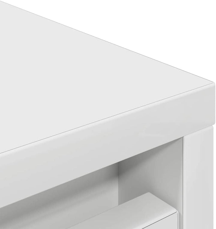 vidaXL Schuhschrank Weiss 29,5x34x76 cm Holzwerkstoff, Weiss