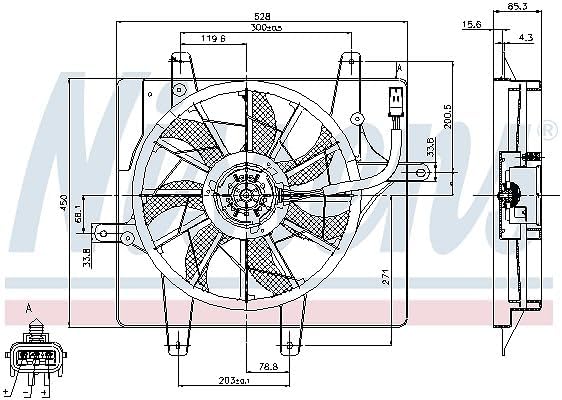 Nissens Lüfter für Motorkühlung Kühlerlüfter Motorlüfter 85289