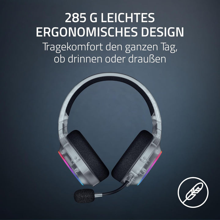 Razer Barracuda X Chroma Phantom White - Kabelloses Multi-Plattform Gaming-Headset - 285g - Triforce