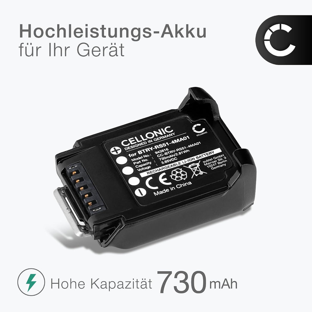 CELLONIC Akku kompatibel mit Zebra RS5100, BT-000397, BT-000398