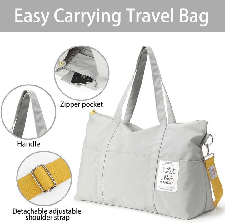 Dizdvizd Sporttasche für Damen, Reisetasche für Kurz Trips, Übernachtungstasche Handgepäcktasche, wa